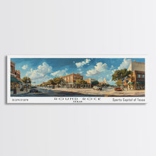 Carregar imagem no visualizador da galeria, Round Rock Texas Panoramic Print, Elegant Framed Canvas Print, Travel Poster Art, Living Room Decor, Home Wall Art
