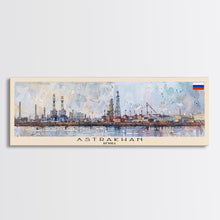 Carregar imagem no visualizador da galeria, Astrakhan Russia Travel Print Wall Art, Panoramic City Art, Travel Art, Wall Decor, Vacation Gift, Framed Canvas Print Or Metal Art
