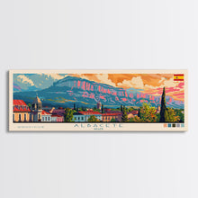 Carregar imagem no visualizador da galeria, Albacete Spain Travel Print Wall Art, Panoramic City Art, Travel Art, Wall Decor, Vacation Gift, Framed Canvas Print Or Metal Art
