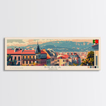Load image into Gallery viewer, Braga Portugal Travel Art, City Art, Framed Canvas Print or Metal Wall Art, Europe Travel Poster, Panoramic Wall Art, Extra Wide Wall Art
