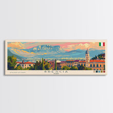 Carregar imagem no visualizador da galeria, Brescia Italy Travel Print Wall Art, Panoramic City Art, Travel Art, Wall Decor, Vacation Gift, Framed Canvas Print Or Metal Art

