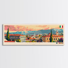Carregar imagem no visualizador da galeria, Foggia Italy Wall Art, Panoramic Travel Poster, Panoramic Framed Canvas Print, City Wall Art, Wall Hanging Home Decor, Travel Art
