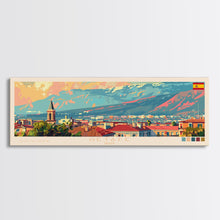 Load image into Gallery viewer, Getafe Spain Panoramic Travel Poster, Framed Canvas Print or Metal Wall Art, Travel Art, Home Decor, Panoramic Painting, Midcentury Art
