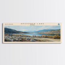 Load image into Gallery viewer, Table Rock Lake Missouri Panoramic Wall Art, Framed Canvas Print, Lake House Decor, Travel Poster, Beautiful Lake Scene, Living Room Decor
