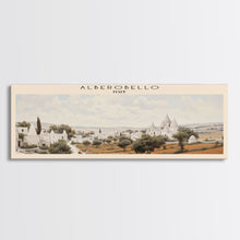 Carregar imagem no visualizador da galeria, Alberobello Italy | Framed Travel Poster Canvas Print | Trendy Wall Art | Watercolor Painting | Living Room Art | Unique Art
