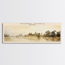 Carregar imagem no visualizador da galeria, Ananda Temple Travel Poster Print, Framed Canvas Wall Art, Metal Wall Art, Myanmar art, Gift For Him, Travel Wall Art, Travel Lover Gift
