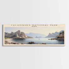 Carregar imagem no visualizador da galeria, Calanques National Park COUNTRY | Framed Travel Poster Canvas Print | Trendy Wall Art | Watercolor Painting | Living Room Art | Unique Art
