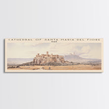 Cargar imagen en el visor de la galería, Cathedral of Santa Maria del Fiore Travel Poster Print, Framed Canvas Print, COUNTRY Travel Art, Wood Framed Art, Wall Hanging, Home Decor
