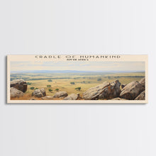 Load image into Gallery viewer, Cradle of Humankind Travel Poster Print, Framed Canvas Print, COUNTRY Travel Art, Wood Framed Art, Wall Hanging, Home Decor
