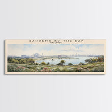 Load image into Gallery viewer, Gardens by the Bay COUNTRY | Framed Travel Poster Canvas Print | Trendy Wall Art | Watercolor Painting | Living Room Art | Unique Art
