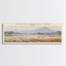 Cargar imagen en el visor de la galería, Hitachi Seaside Park COUNTRY | Framed Travel Poster Canvas Print | Trendy Wall Art | Watercolor Painting | Living Room Art | Unique Art
