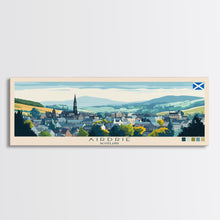 Carregar imagem no visualizador da galeria, Airdrie, Scotland Travel Poster Panoramic Canvas Print, Airdrie, Scotland Painting, Scotland Art, Airdrie Travel Art, Guest Room Painting
