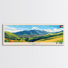 Carregar imagem no visualizador da galeria, Amman, Jordan Panoramic Travel Poster Canvas Print, Amman, Jordan Painting, Jordan Art, Amman Travel Art, Living Room Painting

