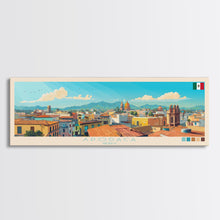 Carregar imagem no visualizador da galeria, Apodaca, Mexico Panoramic Travel Poster Canvas Print, Apodaca, Mexico Painting, Mexico Art, Apodaca Panoramic Travel Art, Travel Painting

