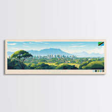 Carregar imagem no visualizador da galeria, Arusha, Tanzania Panoramic Travel Poster Canvas Print, Arusha, Tanzania Painting, Tanzania Art, Arusha Travel Art, Guest Room Painting
