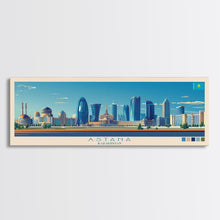 Carregar imagem no visualizador da galeria, Astana, Kazakhstan Panoramic Travel Poster Canvas Print, Astana, Kazakhstan Painting, Kazakhstan Art, Astana Travel Art, Guest Room Painting
