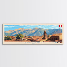 Carregar imagem no visualizador da galeria, Ayacucho, Peru Panoramic Travel Poster Canvas Print, Ayacucho, Peru Painting, Peru Art, Ayacucho Travel Art, Guest Room Painting
