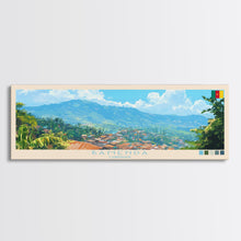 Load image into Gallery viewer, Bamenda, Cameroon Panoramic Travel Poster Canvas Print, Bamenda, Cameroon Painting, Cameroon Art, Bamenda Panoramic Travel Art, Travel Painting
