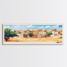 Load image into Gallery viewer, Banadir, Somalia Panoramic Travel Poster Canvas Print, Banadir, Somalia Painting, Somalia Art, Banadir Travel Art, Guest Room Painting
