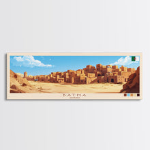 Load image into Gallery viewer, Batna, Algeria Panoramic Travel Poster Canvas Print, Batna, Algeria Painting, Algeria Art, Batna Panoramic Travel Art, Travel Painting
