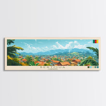 Load image into Gallery viewer, Bertoua, Cameroon Travel Poster Panoramic Canvas Print, Bertoua, Cameroon Painting, Cameroon Art, Bertoua Travel Art, Guest Room Painting
