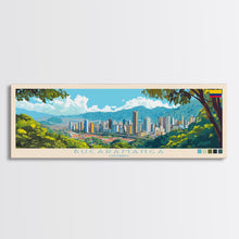 Carregar imagem no visualizador da galeria, Bucaramanga, Colombia Panoramic Travel Poster Canvas Print, Bucaramanga, Colombia Painting, Colombia Art, Bucaramanga Travel Art, Guest Room Painting
