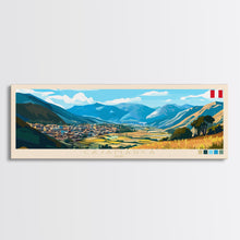 Carregar imagem no visualizador da galeria, Cajamarca, Peru Panoramic Travel Poster Canvas Print, Cajamarca, Peru Painting, Peru Art, Cajamarca Travel Art, Guest Room Painting
