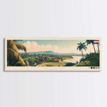Carregar imagem no visualizador da galeria, Capiata, Paraguay Panoramic Travel Poster Canvas Print, Capiata, Paraguay Painting, Paraguay Art, Capiata Travel Art, Living Room Painting
