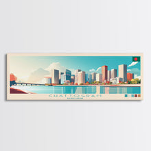 Cargar imagen en el visor de la galería, Chattogram, Bangladesh Travel Poster Panoramic Canvas Print, Chattogram, Bangladesh Painting, Bangladesh Art, Chattogram Travel Art, Guest Room Painting
