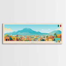 Load image into Gallery viewer, Culiacan, Mexico Panoramic Travel Poster Canvas Print, Culiacan, Mexico Painting, Mexico Art, Culiacan Panoramic Travel Art, Travel Painting
