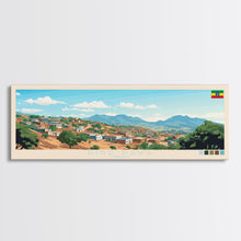 Load image into Gallery viewer, Dire Dawa, Ethiopia Travel Poster Panoramic Canvas Print, Dire Dawa, Ethiopia Painting, Ethiopia Art, Dire Dawa Travel Art, Guest Room Painting
