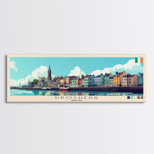 Load image into Gallery viewer, Drogheda, Ireland Panoramic Travel Poster Canvas Print, Drogheda, Ireland Painting, Ireland Art, Drogheda Travel Art, Guest Room Painting
