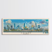 Carregar imagem no visualizador da galeria, Astana, Kazakhstan Panoramic Canvas Print, Astana, Kazakhstan Painting, Kazakhstan Art, Astana Travel Poster, Travel Art, Vacation Gift
