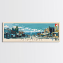 Carregar imagem no visualizador da galeria, Abbotsford, Canada Panoramic Canvas Print, Abbotsford, Canada Painting, Canada Art, Abbotsford Travel Poster, Travel Art, Guest Room Painting
