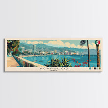 Carregar imagem no visualizador da galeria, Acapulco, Mexico Panoramic Canvas Print, Acapulco, Mexico Painting, Mexico Art, Acapulco Travel Poster, Travel Art, Guest Room Painting
