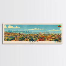 Carregar imagem no visualizador da galeria, Adama, Ethiopia Panoramic Canvas Print, Adama, Ethiopia Painting, Ethiopia Art, Adama Travel Poster, Travel Art, Vacation Gift
