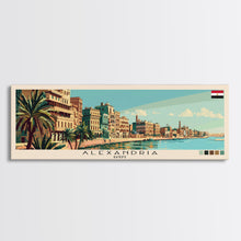 Carregar imagem no visualizador da galeria, Alexandria, Egypt Panoramic Canvas Print, Alexandria, Egypt Painting, Egypt Art, Alexandria Travel Poster, Travel Art, Guest Room Painting
