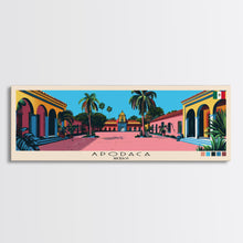 Carregar imagem no visualizador da galeria, Apodaca, Mexico Panoramic Canvas Print, Apodaca, Mexico Painting, Mexico Art, Apodaca Travel Poster, Travel Art, Vacation Gift
