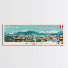 Carregar imagem no visualizador da galeria, Ayacucho, Peru Panoramic Canvas Print, Ayacucho, Peru Painting, Peru Art, Ayacucho Travel Poster, Travel Art, Guest Room Painting

