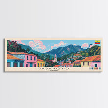 Carregar imagem no visualizador da galeria, Babahoyo, Ecuador Panoramic Canvas Print, Babahoyo, Ecuador Painting, Ecuador Art, Babahoyo Travel Poster, Travel Art, Vacation Gift
