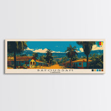 Carregar imagem no visualizador da galeria, Bafoussam, Cameroon Panoramic Canvas Print, Bafoussam, Cameroon Painting, Cameroon Art, Bafoussam Travel Poster, Travel Art, Living Room Painting
