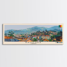 Load image into Gallery viewer, Bamenda, Cameroon Panoramic Canvas Print, Bamenda, Cameroon Painting, Cameroon Art, Bamenda Travel Poster, Travel Art, Vacation Gift
