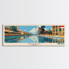 Load image into Gallery viewer, Bekasi, Indonesia Panoramic Canvas Print, Bekasi, Indonesia Painting, Indonesia Art, Bekasi Travel Poster, Travel Art, Guest Room Painting
