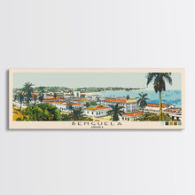 Load image into Gallery viewer, Benguela, Angola Panoramic Canvas Print, Benguela, Angola Painting, Angola Art, Benguela Travel Poster, Travel Art, Vacation Gift

