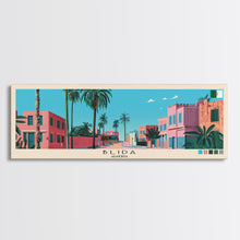 Load image into Gallery viewer, Blida, Algeria Panoramic Canvas Print, Blida, Algeria Painting, Algeria Art, Blida Travel Poster, Travel Art, Housewarming Gift

