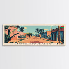 Load image into Gallery viewer, Bobo-Dioulasso, Burkina Faso Panoramic Canvas Print, Bobo-Dioulasso, Burkina Faso Painting, Burkina Faso Art, Bobo-Dioulasso Travel Poster, Travel Art, Guest Room Painting
