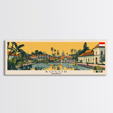 Load image into Gallery viewer, Bogor, Indonesia Panoramic Canvas Print, Bogor, Indonesia Painting, Indonesia Art, Bogor Travel Poster, Travel Art, Vacation Gift
