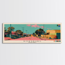 Load image into Gallery viewer, Boksburg, South Africa Panoramic Canvas Print, Boksburg, South Africa Painting, South Africa Art, Boksburg Travel Poster, Travel Art, Housewarming Gift
