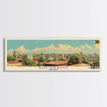 Carregar imagem no visualizador da galeria, Bulawayo, Zimbabwe Panoramic Canvas Print, Bulawayo, Zimbabwe Painting, Zimbabwe Art, Bulawayo Travel Poster, Travel Art, Housewarming Gift
