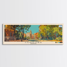Load image into Gallery viewer, Cordoba, Argentina Panoramic Canvas Print, Cordoba, Argentina Painting, Argentina Art, Cordoba Travel Poster, Travel Art, Housewarming Gift
